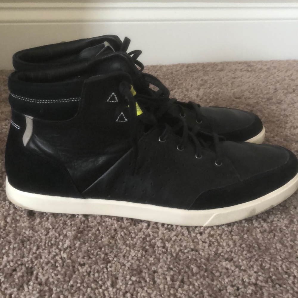 COLE HAAN Black Leather & Suede Hightop SZ
